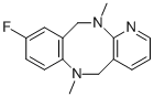9-fluoro-6,12-dimethyl-5,6,11,12-tetrahydro-1,6,12-triaza-dibenzo[a,e]cyclooctene结构式