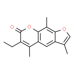 6-ethyl-3,5,9-trimethyl-7H-furo[3,2-g]chromen-7-one结构式