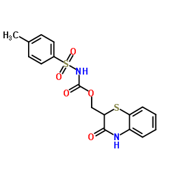 (3-Oxo-3,4-dihydro-2H-1,4-benzothiazin-2-yl)methyl [(4-methylphenyl)sulfonyl]carbamate Structure