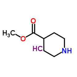 4-哌啶甲酸甲酯结构式