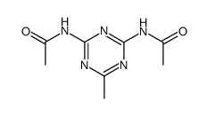 2,4-bis-acetylamino-6-methyl-[1,3,5]triazine Structure