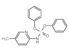 Phosphoramidic acid,(5-methyl-2-pyridinyl)-, diphenyl ester (9CI) Structure