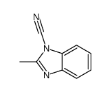 1H-Benzimidazole-1-carbonitrile,2-methyl-(9CI) Structure
