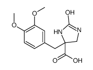 4-[(3,4-dimethoxyphenyl)methyl]-2-oxoimidazolidine-4-carboxylic acid结构式