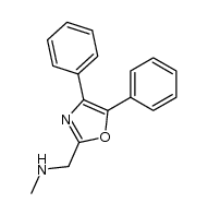 (4,5-diphenyl-oxazol-2-ylmethyl)-methyl-amine结构式