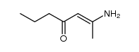 2-amino-2-hepten-4-one Structure