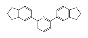 2,6-bis(2,3-dihydro-1H-inden-5-yl)pyridine结构式