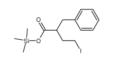 trimethylsilyl 2-benzyl-4-iodobutanoate结构式