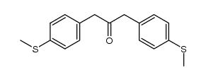 1,3-Bis[(4-methylsulfanyl)phenyl]propan-2-on Structure