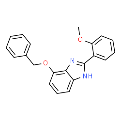 4-Benzyloxy-2-(2-methoxy-phenyl)-1H-benzoimidazole结构式