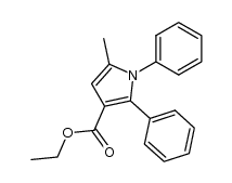 ethyl 5-methyl-2-phenyl-1-phenylpyrrole-3-carboxylate Structure