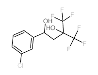 1-(3-chlorophenyl)-4,4,4-trifluoro-3-(trifluoromethyl)butane-1,3-diol structure