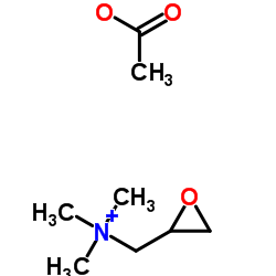 N,N,N-Trimethyl(2-oxiranyl)methanaminium acetate结构式