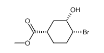 methyl c-4-bromo-c-3-hydroxy-r-1-cyclohexanecarboxylate结构式