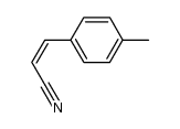 (Z)-3-(4-methylphenyl)-2-propenitrile Structure