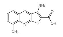 3-AMINO-8-METHYL-THIENO[2,3-B]QUINOLINE-2-CARBOXYLIC ACID structure