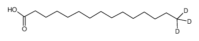 Pentadecanoic Acid-d3 structure