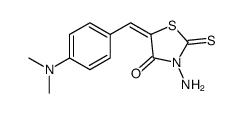 3-AMINO-5-[1-(4-DIMETHYLAMINO-PHENYL)-METH-(Z)-YLIDENE]-2-THIOXO-THIAZOLIDIN-4-ONE structure