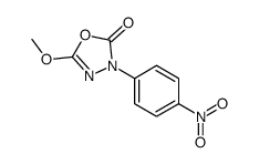 5-甲氧基-3-(4-硝基苯基)-3H-(1,3,4)噁二唑-2-酮结构式
