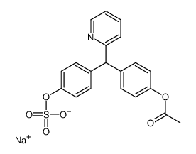 sodium,[4-[(4-acetyloxyphenyl)-pyridin-2-ylmethyl]phenyl] sulfate结构式