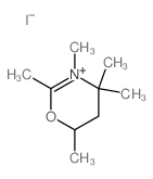 4H-1,,3-Oxazinium, 5,6-dihydro-2,3,4,4,6-pentamethyl-, iodide结构式