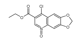 8-chloro-5-oxy-[1,3]dioxolo[4,5-g]quinoline-7-carboxylic acid ethyl ester Structure