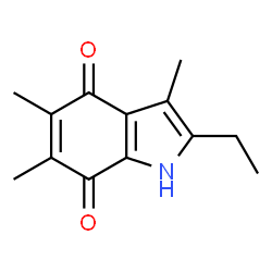 1H-Indole-4,7-dione, 2-ethyl-3,5,6-trimethyl- (9CI)结构式