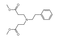 dimethyl β,β'-(2-phenylethylamino)dipropionate结构式