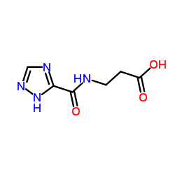 N-(1H-1,2,4-Triazol-3-ylcarbonyl)-β-alanine Structure