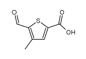 5-formyl-4-methylthiophene-2-carboxylic acid Structure