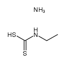 ethyl-dithiocarbamic acid, ammonium salt Structure