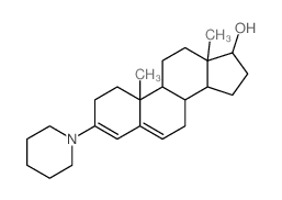 10,13-dimethyl-3-(1-piperidyl)-2,7,8,9,11,12,14,15,16,17-decahydro-1H-cyclopenta[a]phenanthren-17-ol结构式