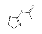 S-(4,5-dihydro-1,3-thiazol-2-yl) ethanethioate结构式