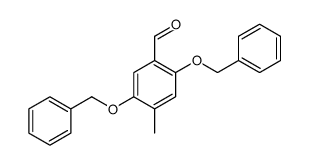 4-methyl-2,5-bis(phenylmethoxy)benzaldehyde结构式