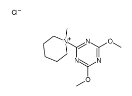 2,4-dimethoxy-6-(1-methylpiperidin-1-ium-1-yl)-1,3,5-triazine,chloride Structure
