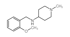 (2-Methoxy-benzyl)-(1-methyl-piperidin-4-yl)-amine结构式