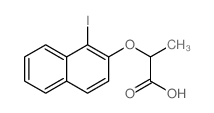 2-(1-iodonaphthalen-2-yl)oxypropanoic acid Structure