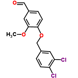 4-[(3,4-Dichlorobenzyl)oxy]-3-methoxybenzaldehyde结构式