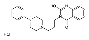 3-[3-(4-phenylpiperazin-1-yl)propyl]-1H-quinazoline-2,4-dione,hydrochloride Structure