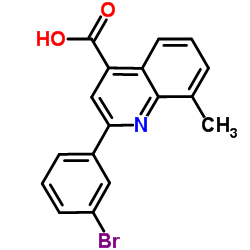 2-(3-Bromophenyl)-8-methyl-4-quinolinecarboxylic acid Structure