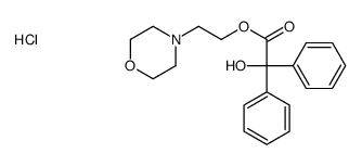 2-morpholin-4-ium-4-ylethyl 2-hydroxy-2,2-diphenylacetate,chloride结构式