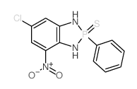 1H-1,3,2-Benzodiazaphosphole,6-chloro-2,3-dihydro-4-nitro-2-phenyl-, 2-sulfide structure