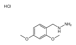 (2,4-dimethoxybenzyl)hydrazine hydrochloride Structure