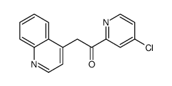 1-(4-Chloro-2-pyridinyl)-2-(4-quinolinyl)ethanone结构式