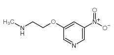 Ethanamine, N-methyl-2-[(5-nitro-3-pyridinyl)oxy]- (9CI) Structure