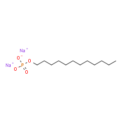 Phosphoric acid, dodecyl ester, sodium salt structure