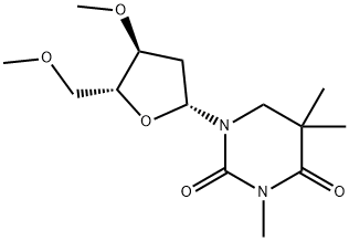 5,6-Dihydro-3,5-dimethyl-3'-O,5'-O-dimethylthymidine结构式