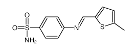 4-[(5-methylthiophen-2-yl)methylideneamino]benzenesulfonamide Structure