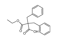 2,2-dibenzyl-3-ethoxy-3-oxopropanoic acid Structure