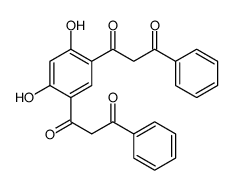 1-[2,4-dihydroxy-5-(3-oxo-3-phenylpropanoyl)phenyl]-3-phenylpropane-1,3-dione Structure